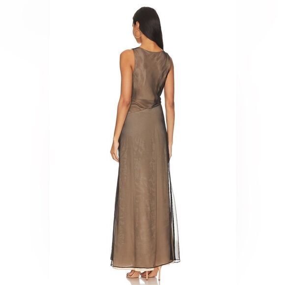 NBD x Revolve Galla gown in  Black and Nude - Picture 5 of 9